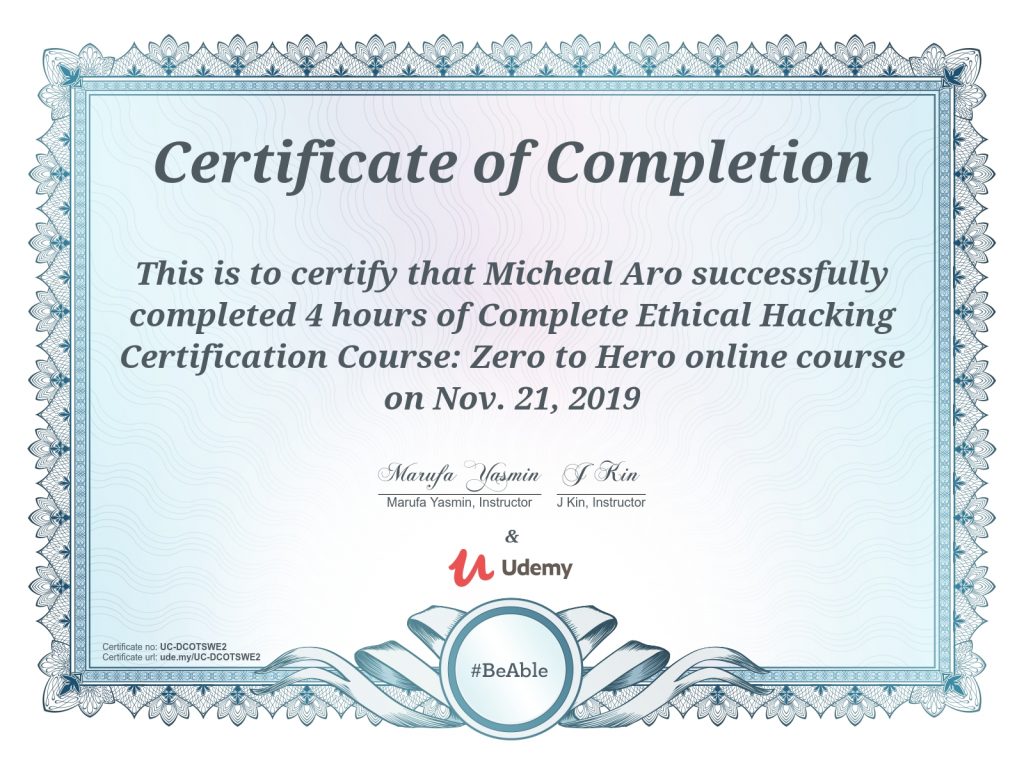 Complete Ethical Hacking Certification Course: Zero to Hero